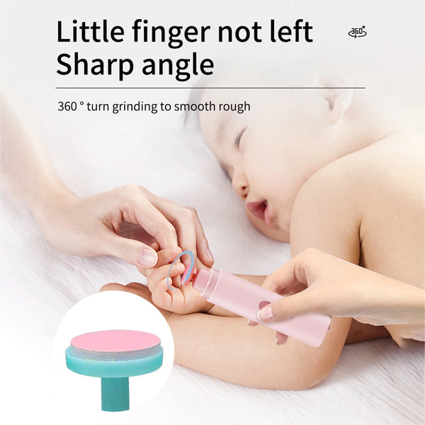 Gentle Baby Electric Nail Trimmer With LED Lights - USB Fast Charging