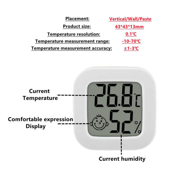 Mini Digital Indoor Thermometer 